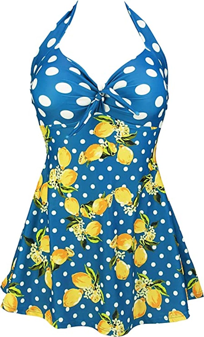 COCOSHIP Retro One Piece Swimdress