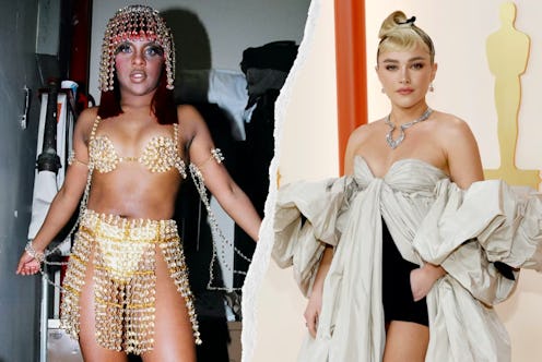 no-pants looks lil' kim florence pugh