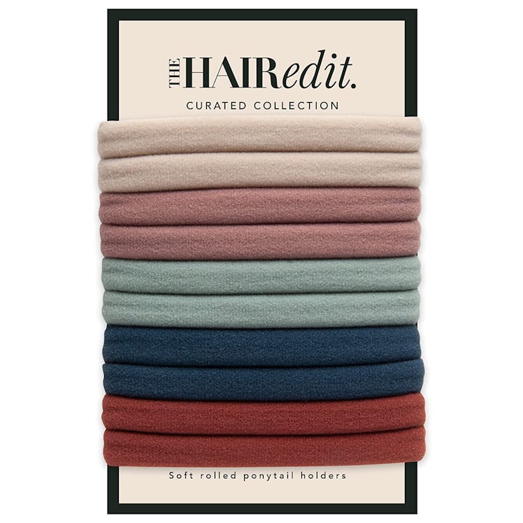 The Hair Edit Soft Rolled Ponytail Holders (Set Of 10)