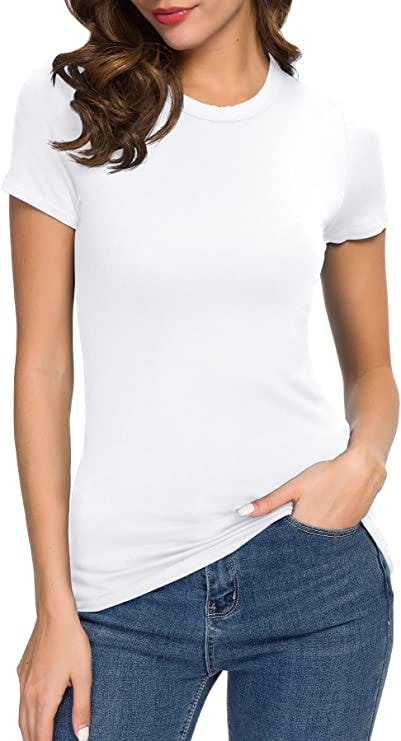 Urban CoCo Crewneck Slim Fitted Short Sleeve