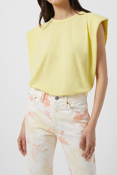 FRENCH CONNECTION Shoulder Pad Tank Top