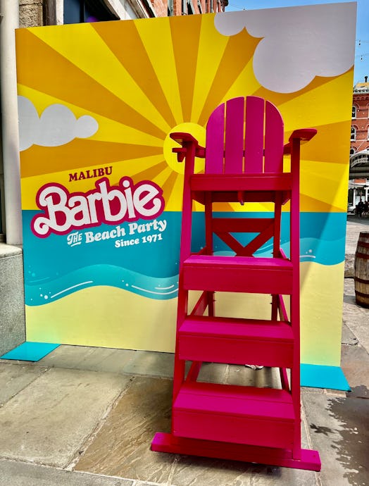 The lifeguard chair photo opp at the Malibu Barbie Cafe.