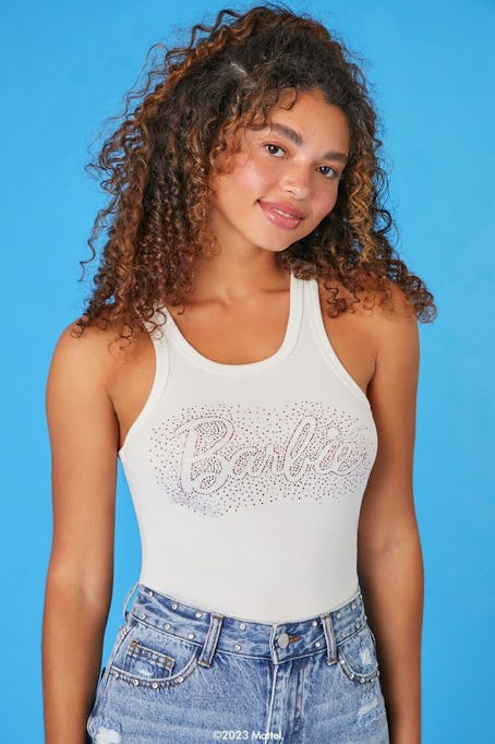 Forever 21 x Barbie Rhinestone Tank Top