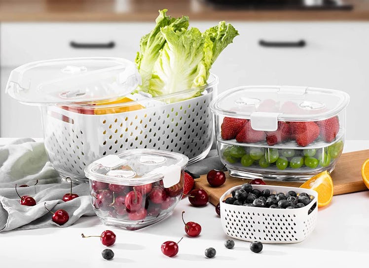 LUXEAR Fresh Produce Storage Container (Set Of 3)
