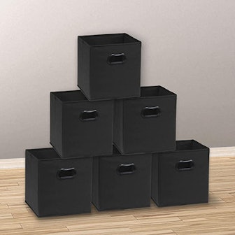 SimpleHouseware Foldable Cube Storage Bin (6-Pack)