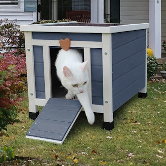Rockever Weatherproof Outside Cat House