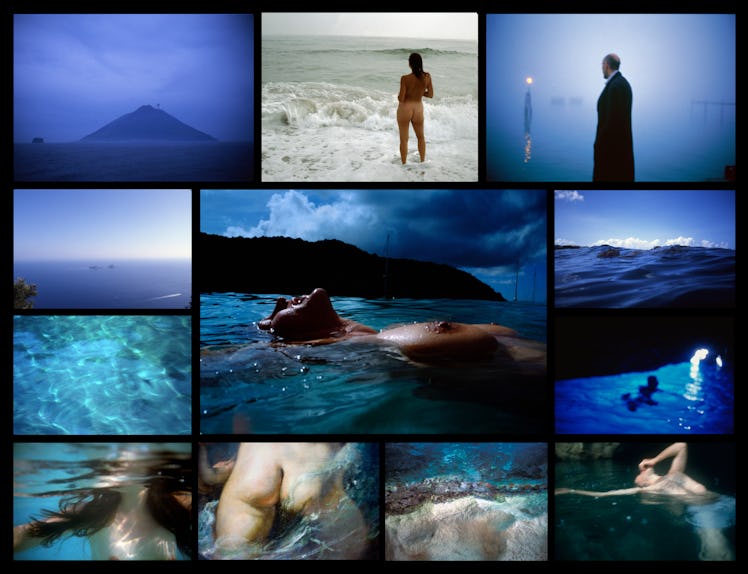 a collage of sea imagery by Nan Goldin