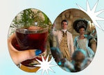 I tried making a Queen Charlotte cocktail at home after watching 'Queen Charlotte' on Netflix. 