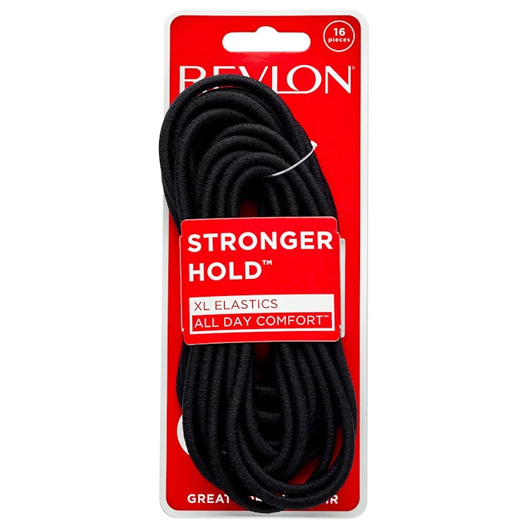 REVLON Extra Long Black Hair Elastics (16 Count)