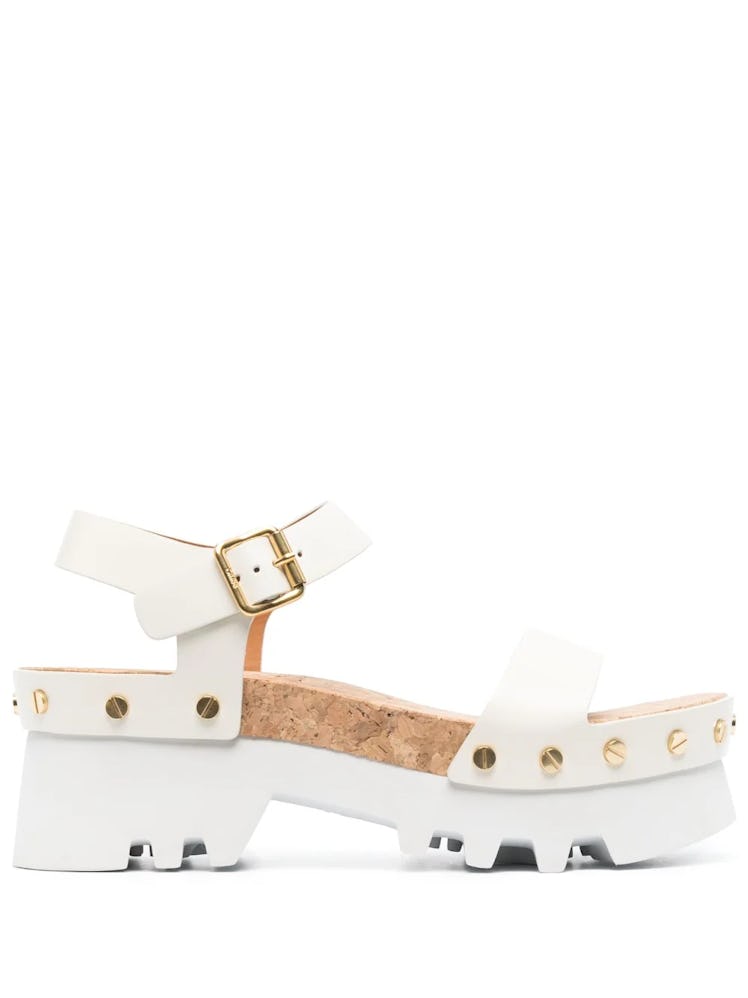 Chloé Owena Stud-Embellished Platform Sandals