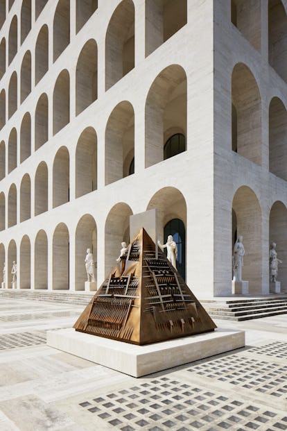 inside the fendi x fondazione arnaldo pomodoro exhibition