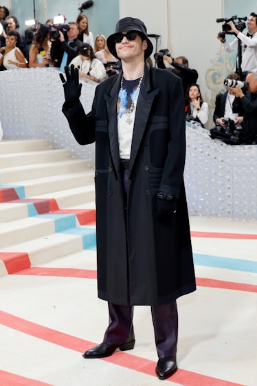 Pete Davidson attends The 2023 Met Gala Celebrating "Karl Lagerfeld: A Line Of Beauty" at The Metrop...