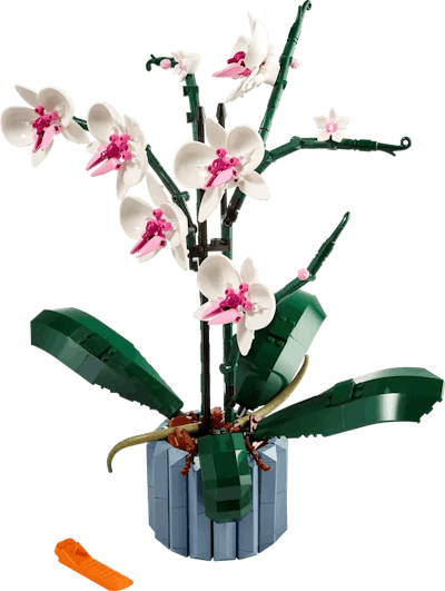 A Mother's day bouquet for moms who like LEGOs: this orchid set