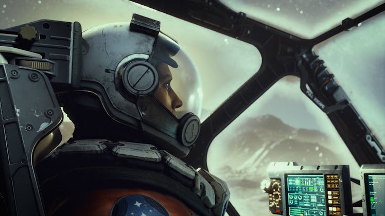Starfield astronaut in cockpit screenshot