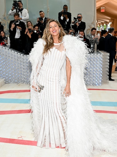 Gisele Bündchen at the 2023 Met Gala: Karl Lagerfeld: A Line of Beauty held at the Metropolitan Muse...