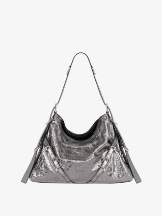 Medium Voyou Bag in Laminated Leather