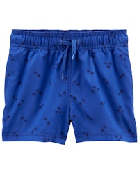 Toddler Palm Print Quick Dry Crossover Shorts