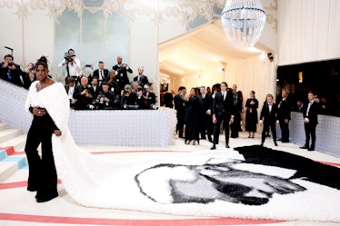 Jeremy Pope attends The 2023 Met Gala Celebrating "Karl Lagerfeld: A Line Of Beauty" at The Metropol...