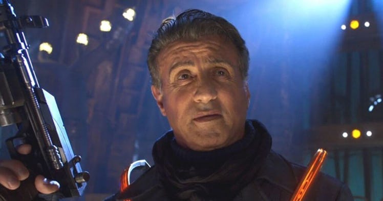 Sylvester Stallone and his friends made up the original Guardians of the Galaxy team in the comics.