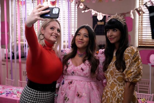 Lauren Ash, Gina Rodriguez, and Hannah Simone in 'Not Dead Yet.' Photo via ABC