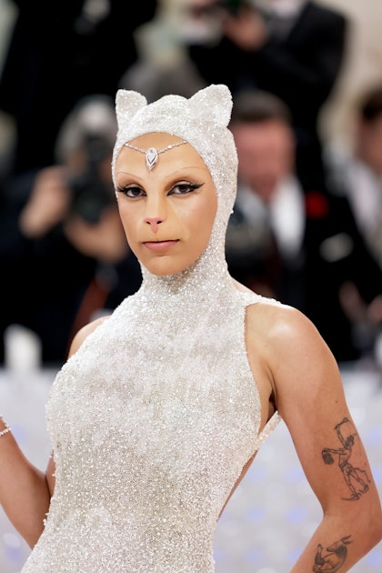 Doja Cat & Jared Leto Dressed as Choupette the Cat at the Met Gala