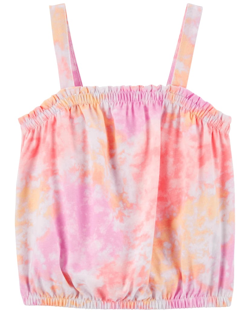 Toddler Tie-Dye Jersey Bubble Tank