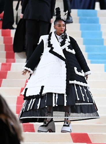 Janelle Monae is seen at The 2023 Met Gala celebrating "Karl Lagerfeld: A Line Of Beauty"on May 1, 2...