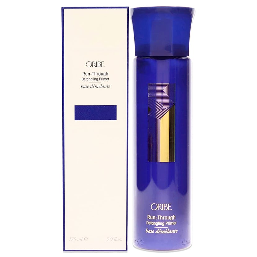 blue oribe detangling bottle