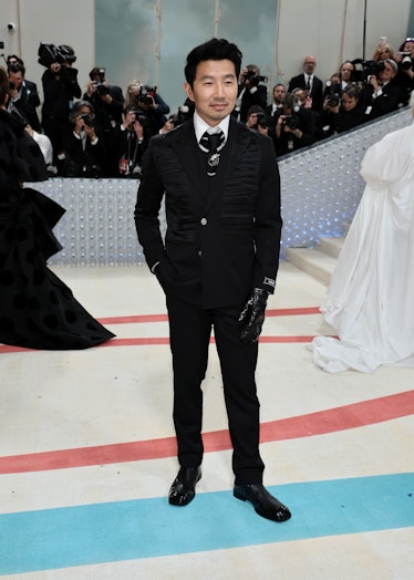  Simu Liu attends The 2023 Met Gala Celebrating "Karl Lagerfeld: A Line Of Beauty" at The Metropolit...