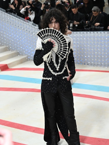 Conan Gray attends The 2023 Met Gala Celebrating "Karl Lagerfeld: A Line Of Beauty" at The Metropoli...
