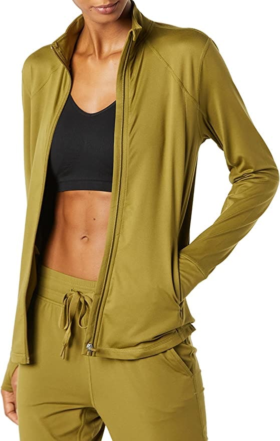 Amazon Essentials Brushed Tech Stretch Full-Zip Jacket