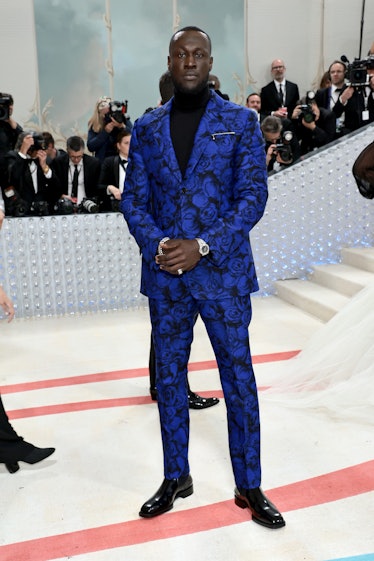 Stormzy attends The 2023 Met Gala Celebrating "Karl Lagerfeld: A Line Of Beauty" at The Metropolitan...