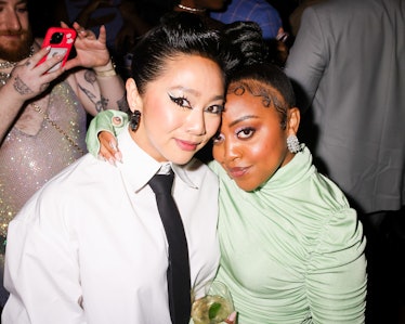 stephanie hsu and quinta at the met gala after party