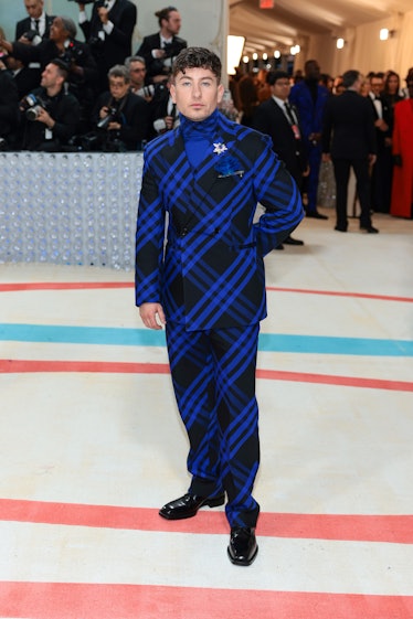 Barry Keoghan attends The 2023 Met Gala Celebrating "Karl Lagerfeld: A Line Of Beauty" at The Metrop...