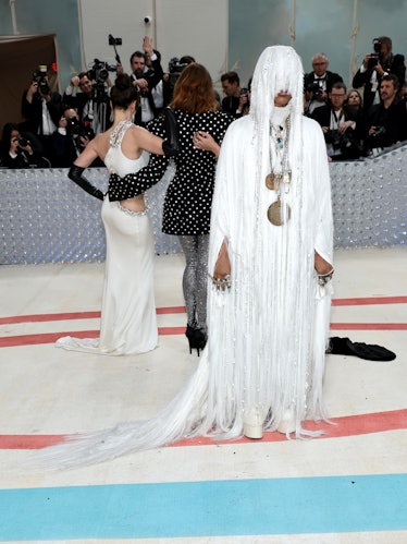 Erykah Badu attends The 2023 Met Gala Celebrating "Karl Lagerfeld: A Line Of Beauty" at The Metropol...