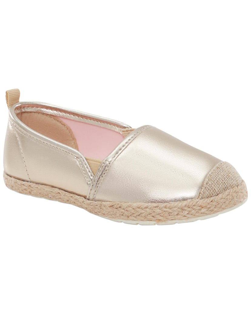 Toddler Slip-On Metallic Espadrilles