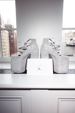Paris' sparkly Marc Jacobs platform shoes