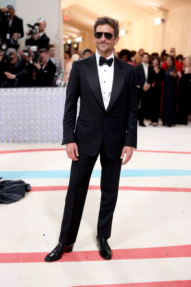 Bradley Cooper attends The 2023 Met Gala Celebrating "Karl Lagerfeld: A Line Of Beauty" at The Metro...