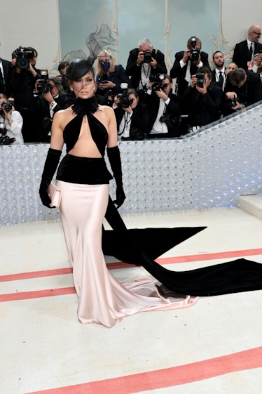 Jennifer Lopez attends The 2023 Met Gala Celebrating "Karl Lagerfeld: A Line Of Beauty" at The Metro...