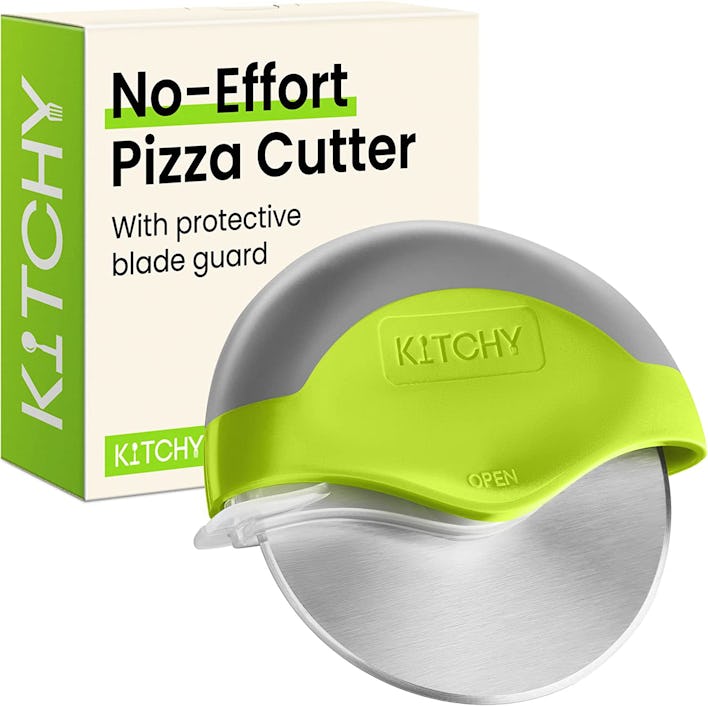 Kitchy Pizza Cutter Wheel With Protective Blade Cover