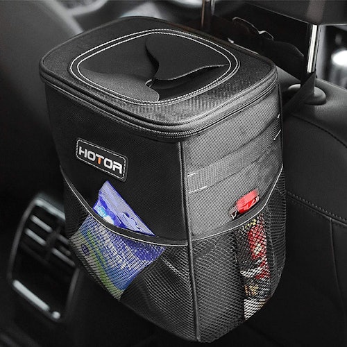 HOTOR Car Trash Can With Lid 