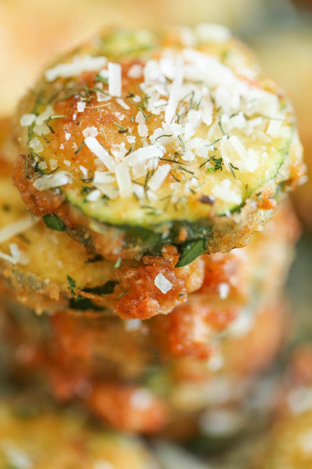 baked zucchini ranch parmesan chips