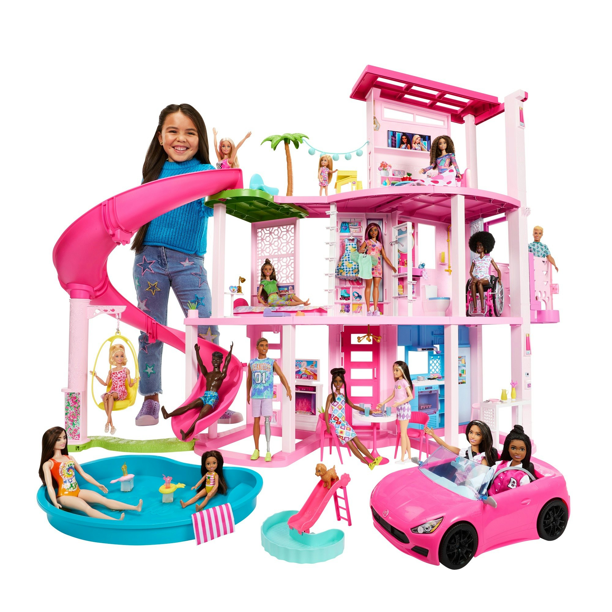 The new best sale barbie doll house