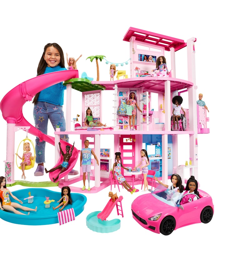 Revival underholdning Sekretær Barbie Dreamhouse 2023 Includes A 3-Story Water Slide