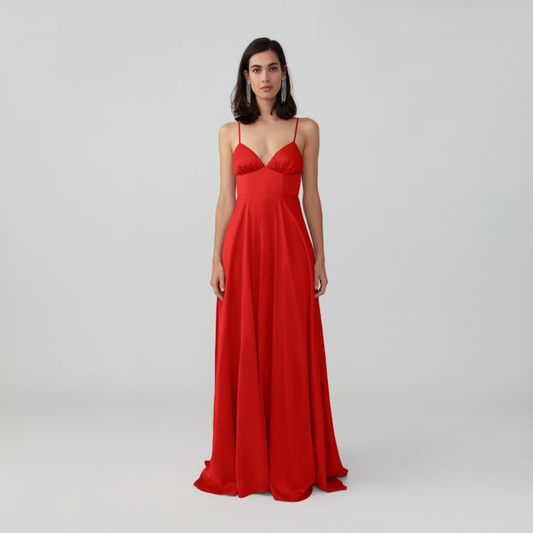 Fame and Partners Strappy Tri Cup Gown