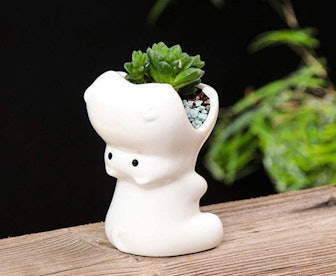 MONMOB Ceramic Hippo Plant Pot