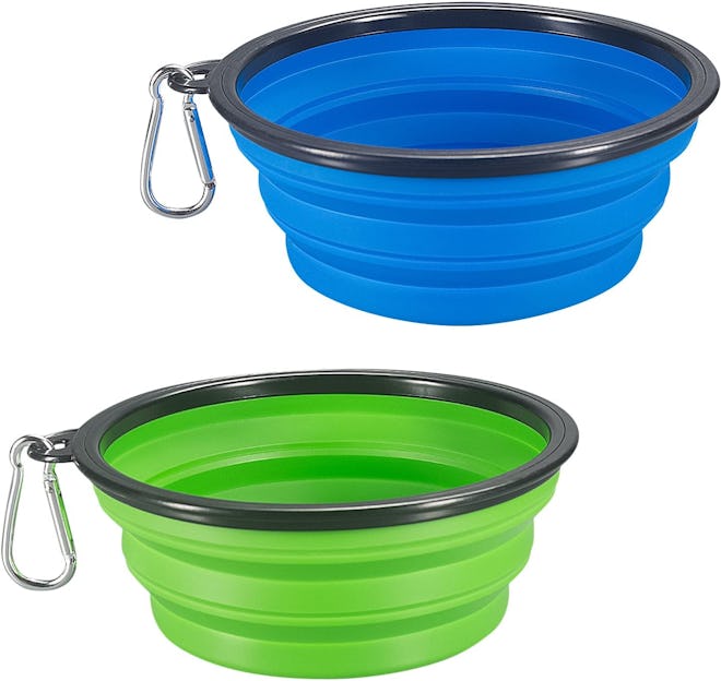 COMSUN Extra Large Collapsible Dog Bowls (2-Pack)