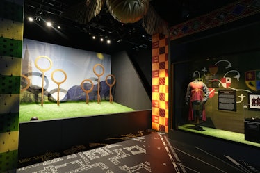 Quidditch at the 'Harry Potter' exhibition in NYC.