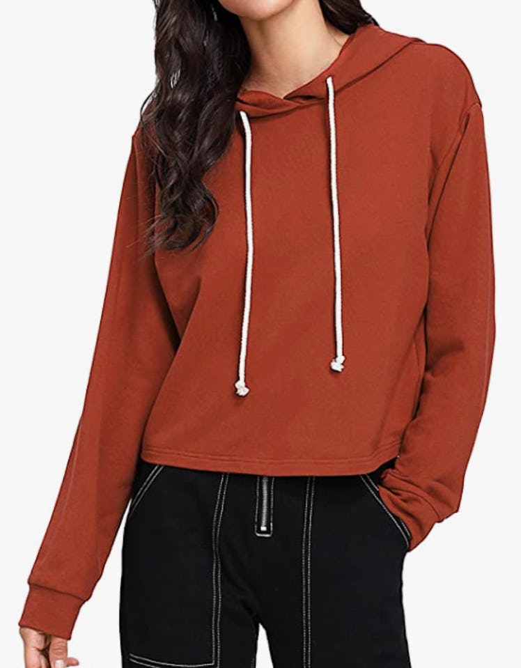 MakeMeChic Cropped Hoodie