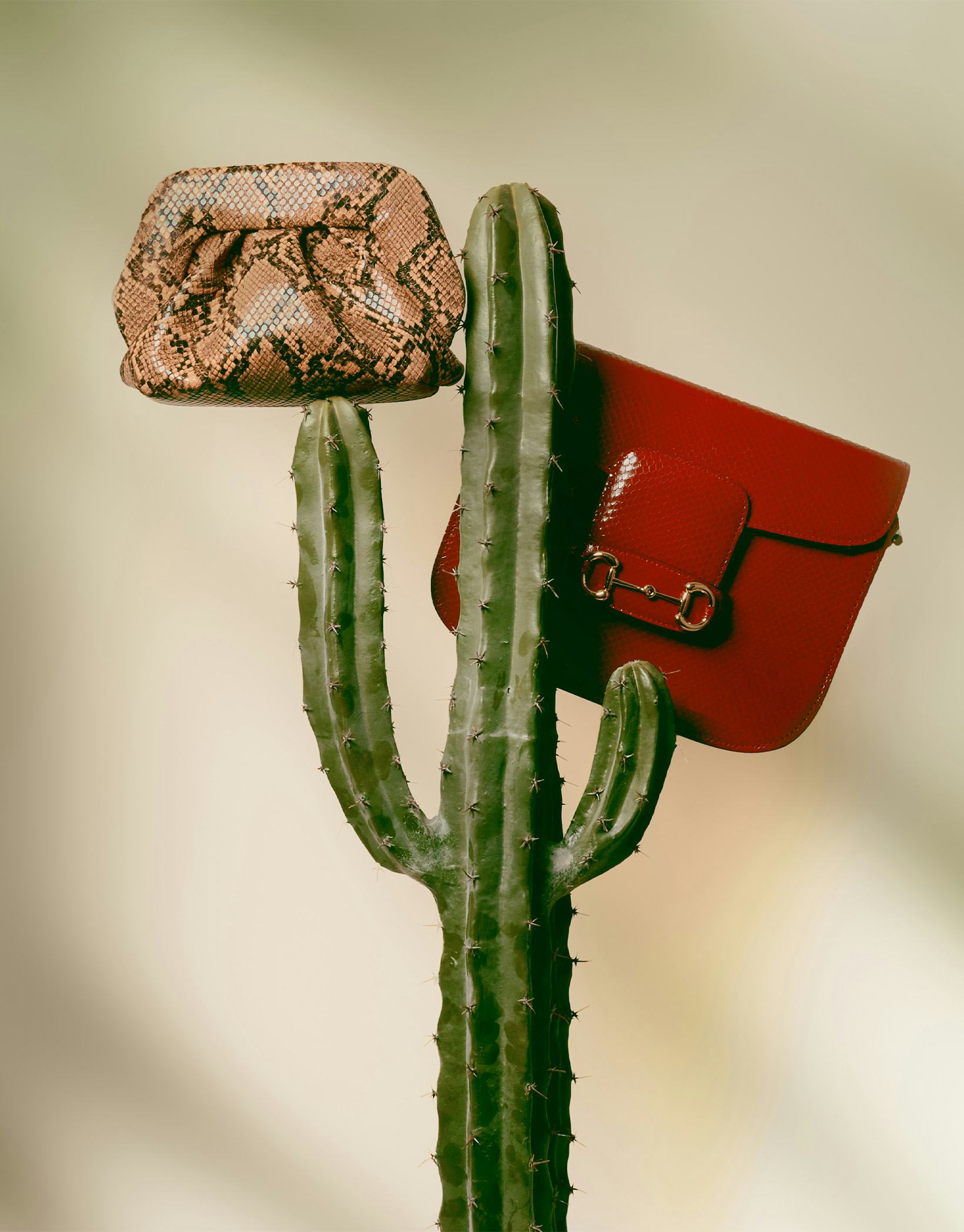 summer 2023 snakeskin bags from Themoirè and Gucci